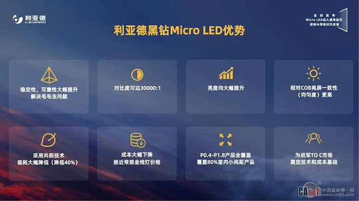 利亞德黑鉆Micro LED優(yōu)勢(shì)